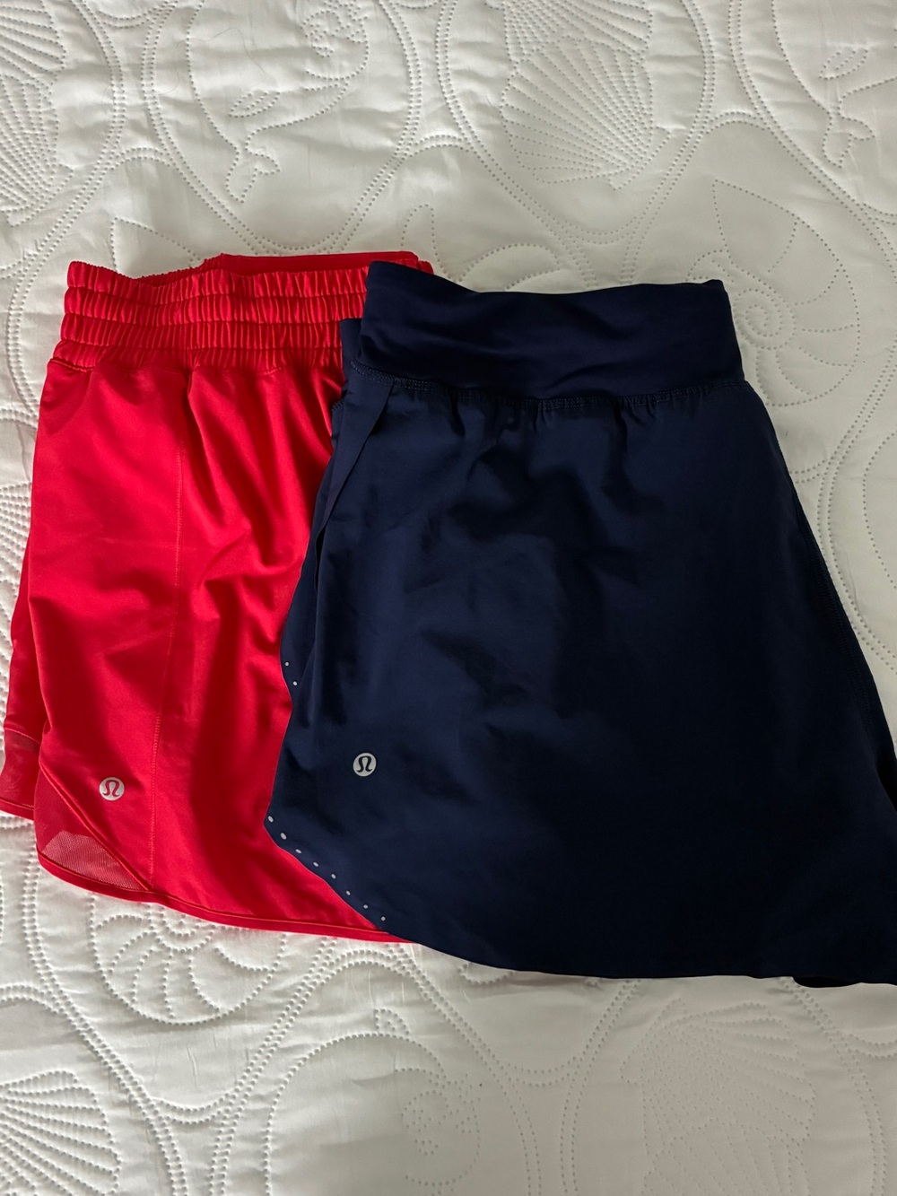 lululemon athletica Two-Pack Athletic Skirts - Red & Navy-preowned